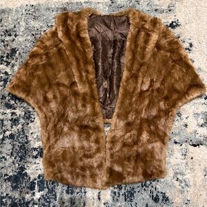 Luxurious Brown  Fur Women's Cape